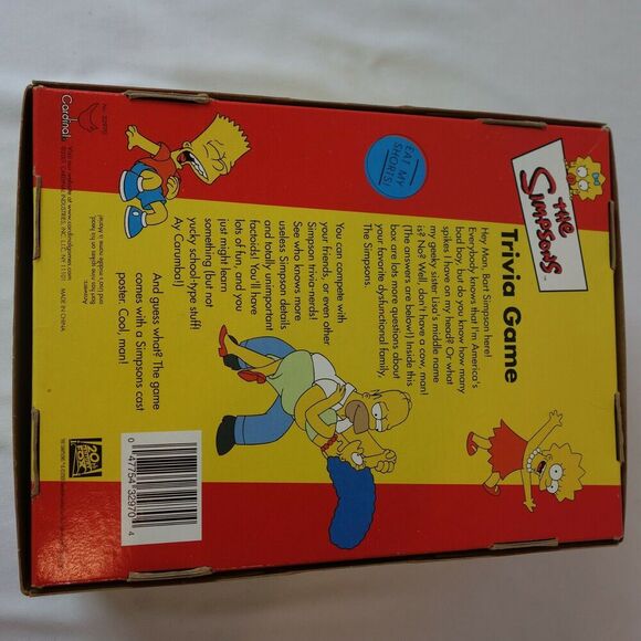The Simpson's Trivia Board Game First Edition Set 2001 Complete! - Picture 4 of 5